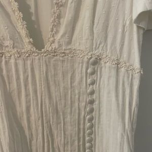 Free People White Midi Dress